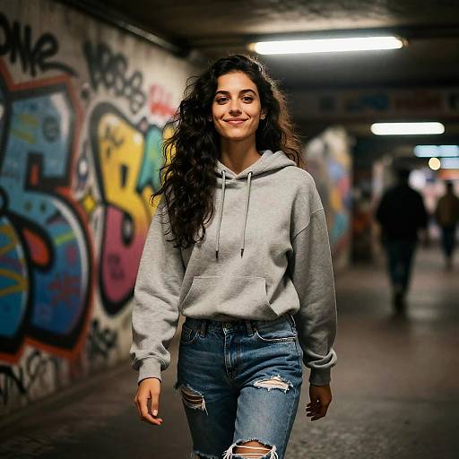 Cinematic Subway Street Artist Portrait