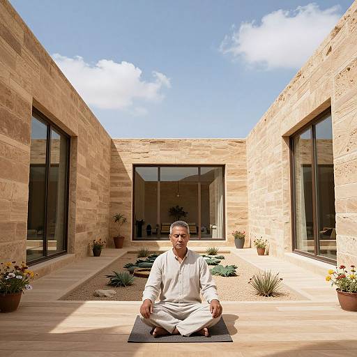 Modern Desert Meditation Sanctuary