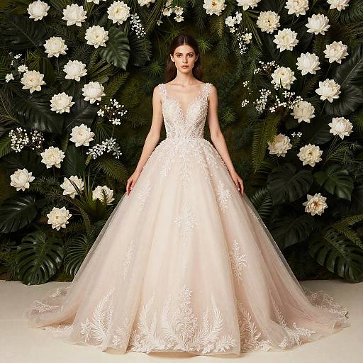 Blush Bridal Ball Gown Elegance