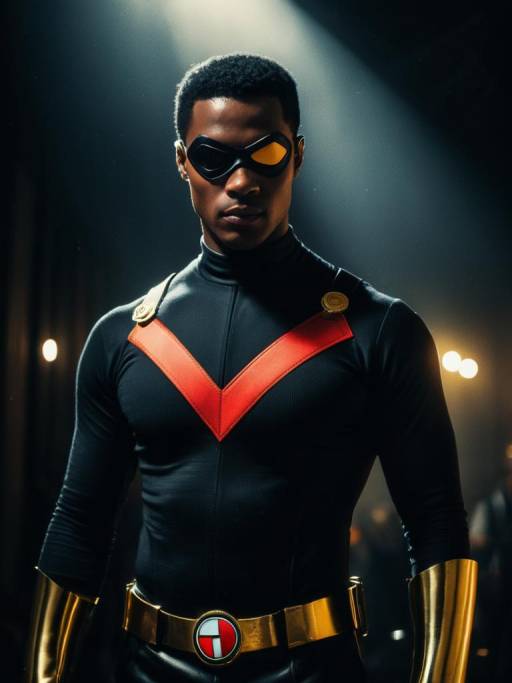 Man in Mr. Terrific Cosplay Costume