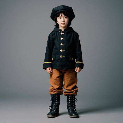 Boy in Popo Costume Standing