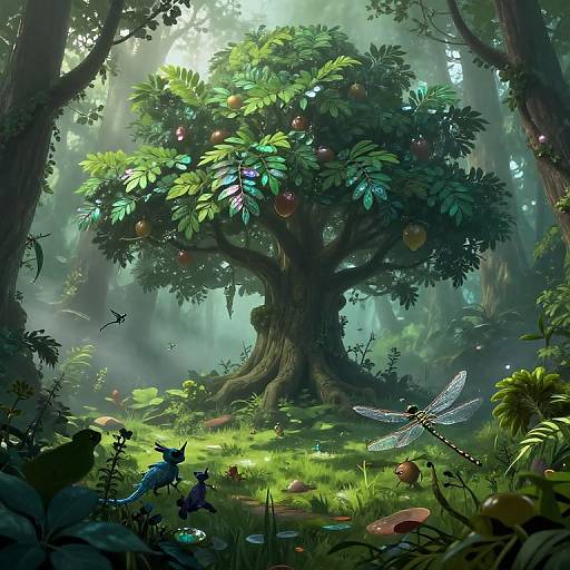 Enchanted Forest from Dragonfly View