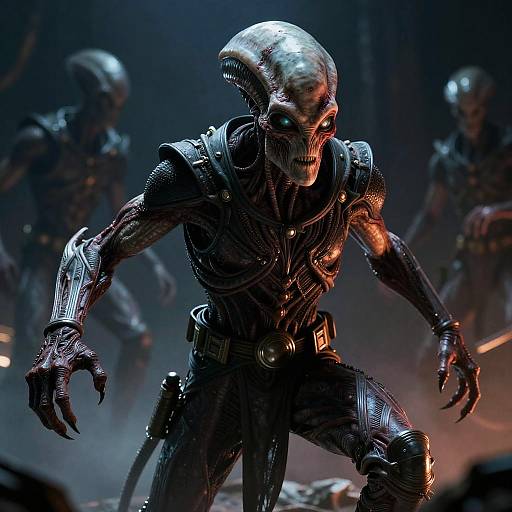 Eldritch Alien Sith with Glowing Eyes