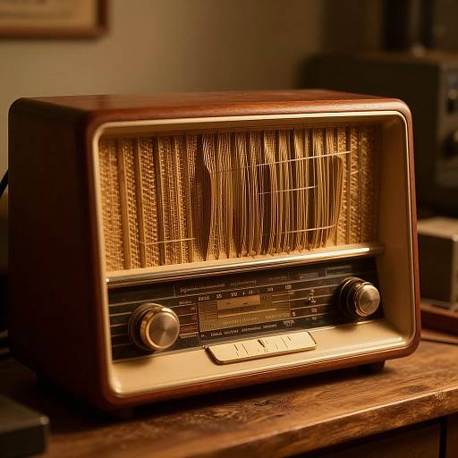 Nostalgic 1950s Vintage Radio Workshop