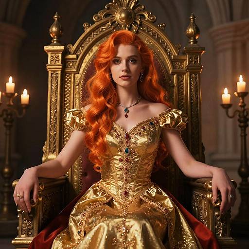Ginger Princess on Grand Throne