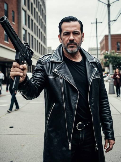Urban Cosplay: Man in Negan Costume