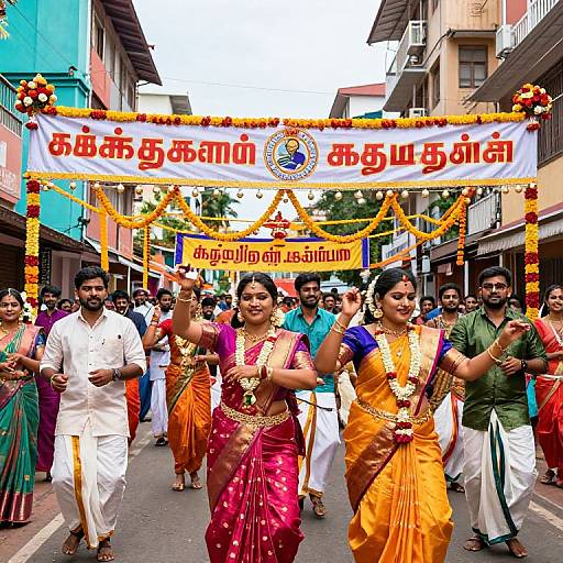Modern Tamil Wedding Festival Artwork