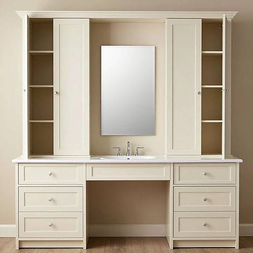 Elegant Vanity with Column Storage