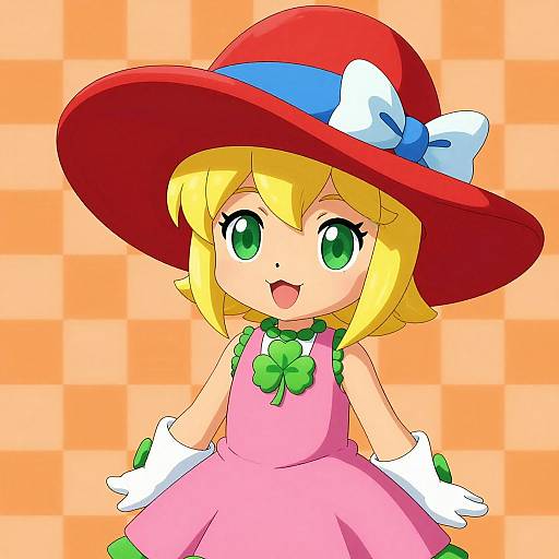 Amitie Digital Illustration With Hat