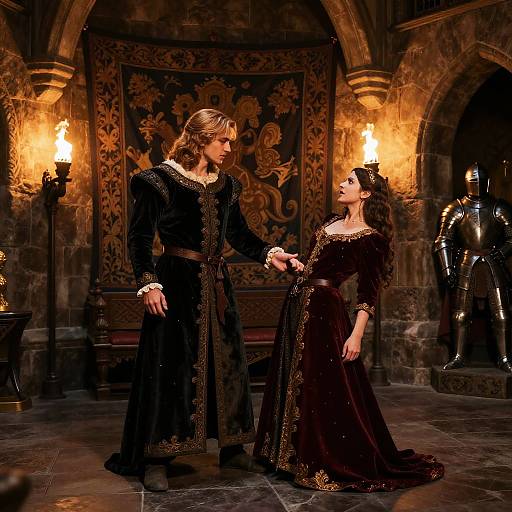 Medieval Castle Spanking Scene