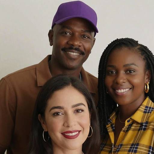 Joyful Moment: Close-Up of Three Friends