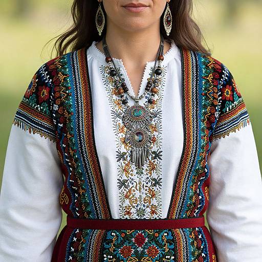 Bulgarian Traditional Costume Close-up
