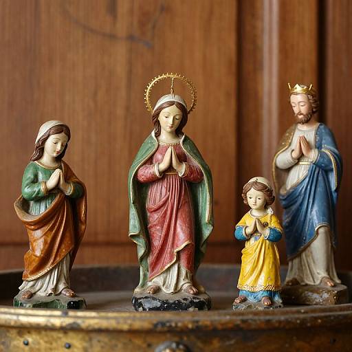 Antique Italian Santiera Close-Up