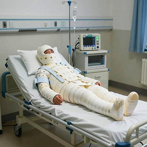 Photorealistic Full Body Cast in Hospital