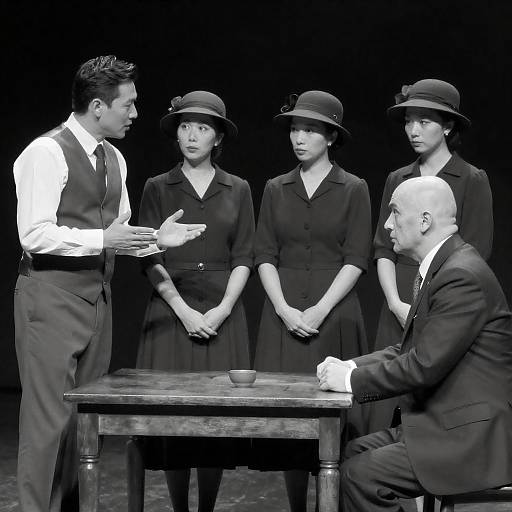 Dramatic Monochrome Group Portrait