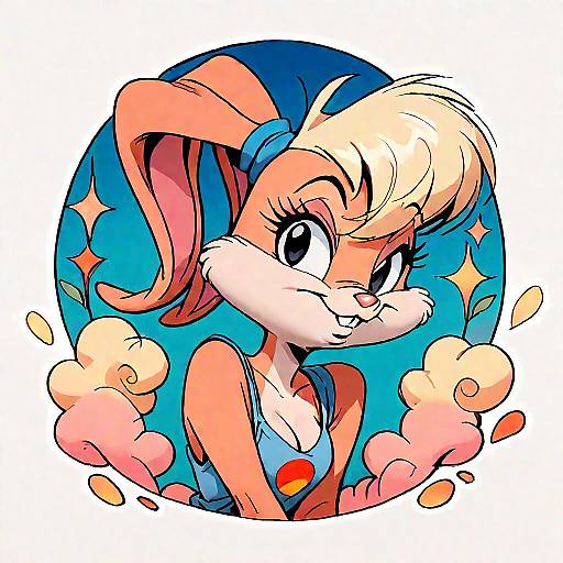 Babs Bunny Looking at Viewer Portrait