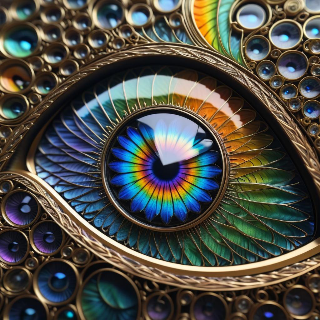 Ultra-Realistic Macro of Butterfly's Eye