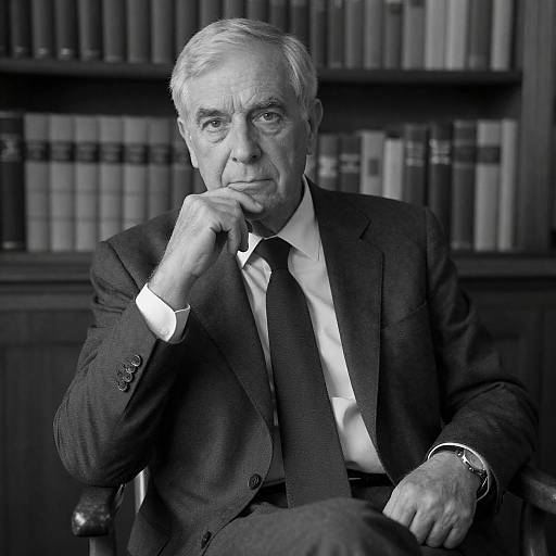 Thoughtful Older Man in Elegant Setting