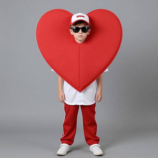 Boy in Heart Costume Parody