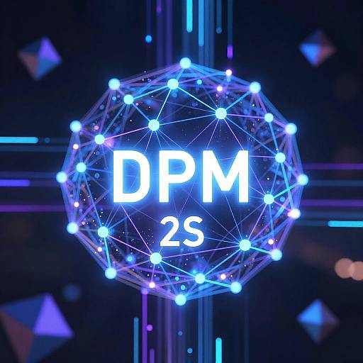 Futuristic Glowing Neural Network Mesh