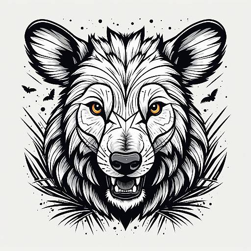 Cracked Wild Animals Cartoon Vector