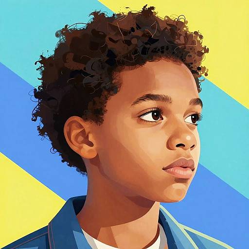 Diverse Semi-Realistic Profile Illustration