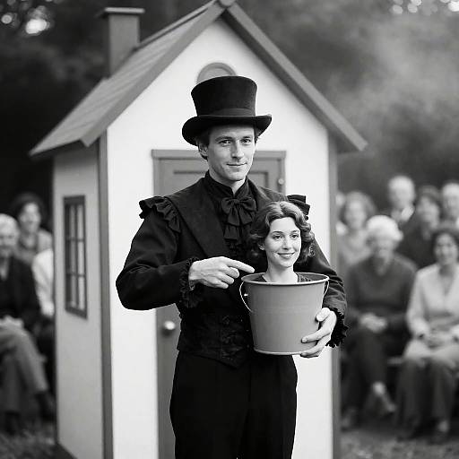 Mystical Magician in Smoky Atmosphere