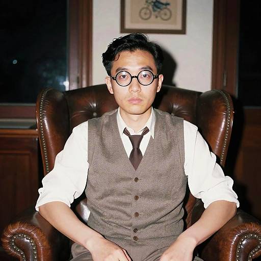 Vintage Portrait with Direct Flash