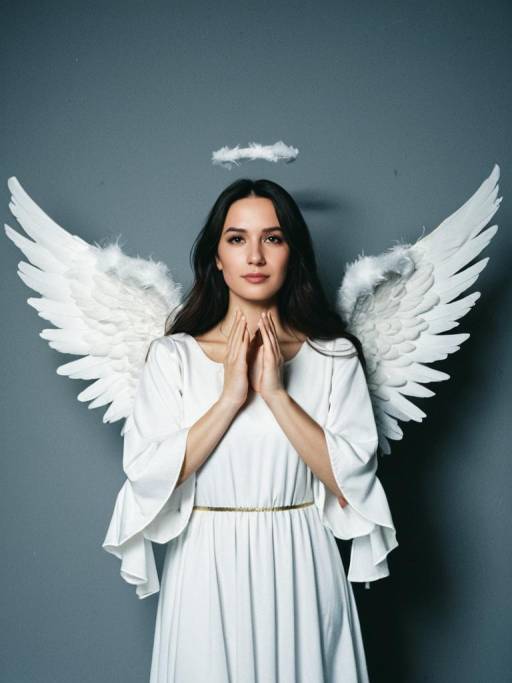 Photorealistic Angel Cosplay Photography