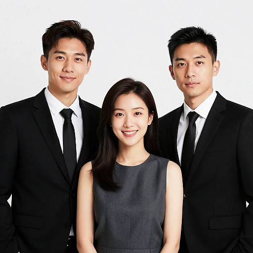 Portrait of Three Professionals in Suits