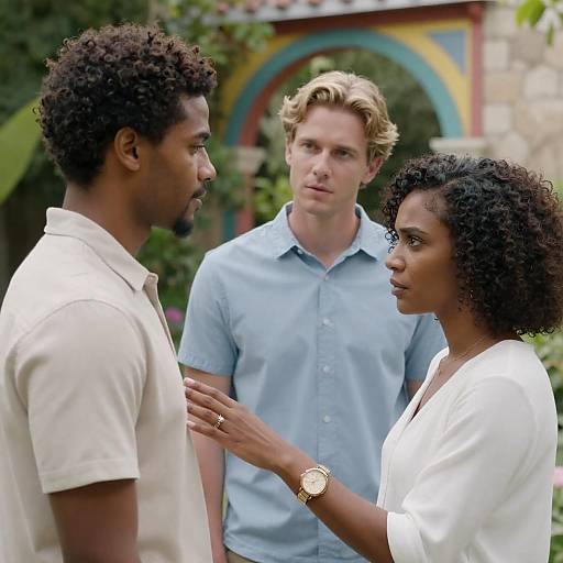 Dramatic Outdoor Garden Interaction