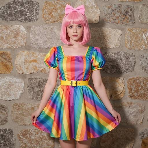 80s Rainbow Brite Fashion Photography