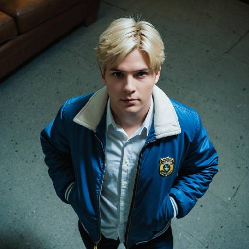 Teen Male Cosplaying Detective Rick Mackenbach