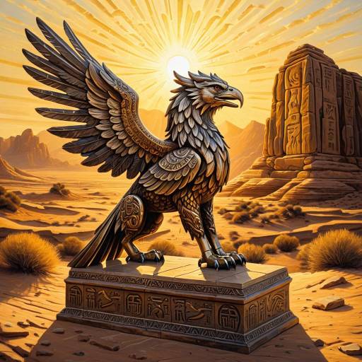 Desert Sunrise Griffin in Polished Sandstone