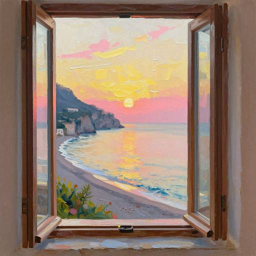 Impressionistic Amalfi Coast Sunrise