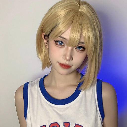 Portrait of Youthful Blonde with Confidence