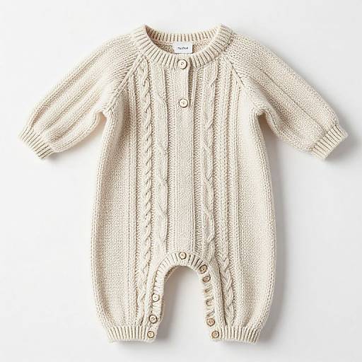 Baby Playsuit Cable Stitch Pattern