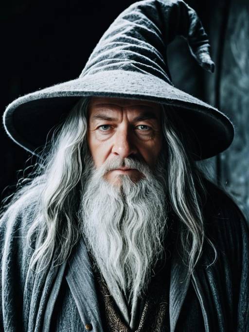Man in Gandalf Wizard Costume