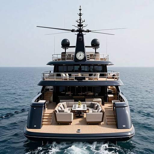 Luxurious Multi-Deck Yacht with Helicopter Pads