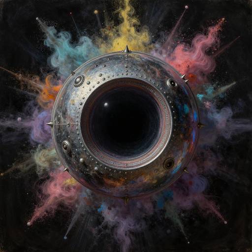 Explosive Steel Orb and Black Hole Art