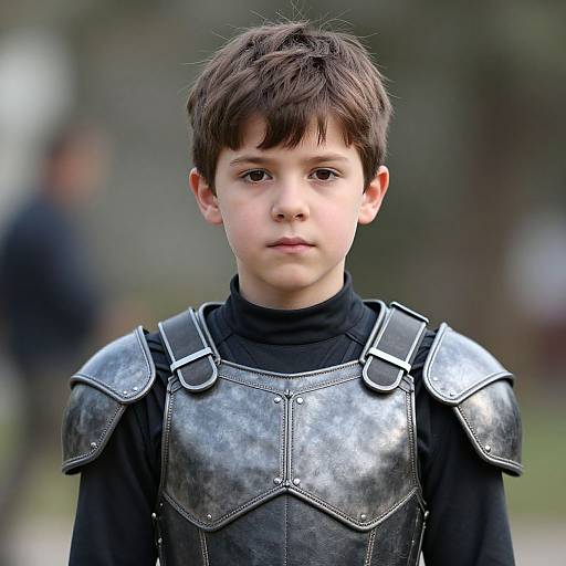 Realistic Xavier Armor Costume Portrait