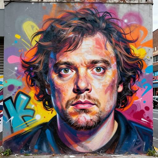 Jack Black Street Art Portrait