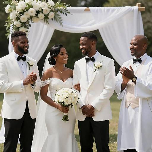 Elegant Outdoor Wedding Celebration Photography