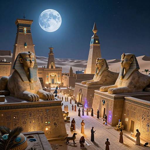 Ancient Egyptian Fantasy Cityscape