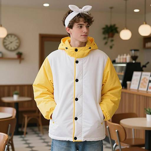 Vintage Ice Cream Man in Cozy Setting