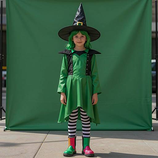 Enchanting Emerald City Witch Costume Photo