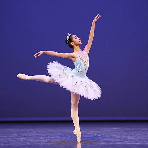 Boy Ballerina in Graceful Pose