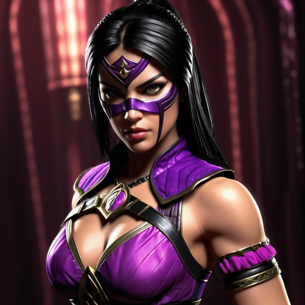 Photorealistic Mileena from Mortal Kombat