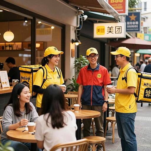 Meituan Delivery Workers in Urban Community