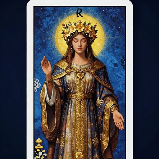 Mystical Empress Tarot Card